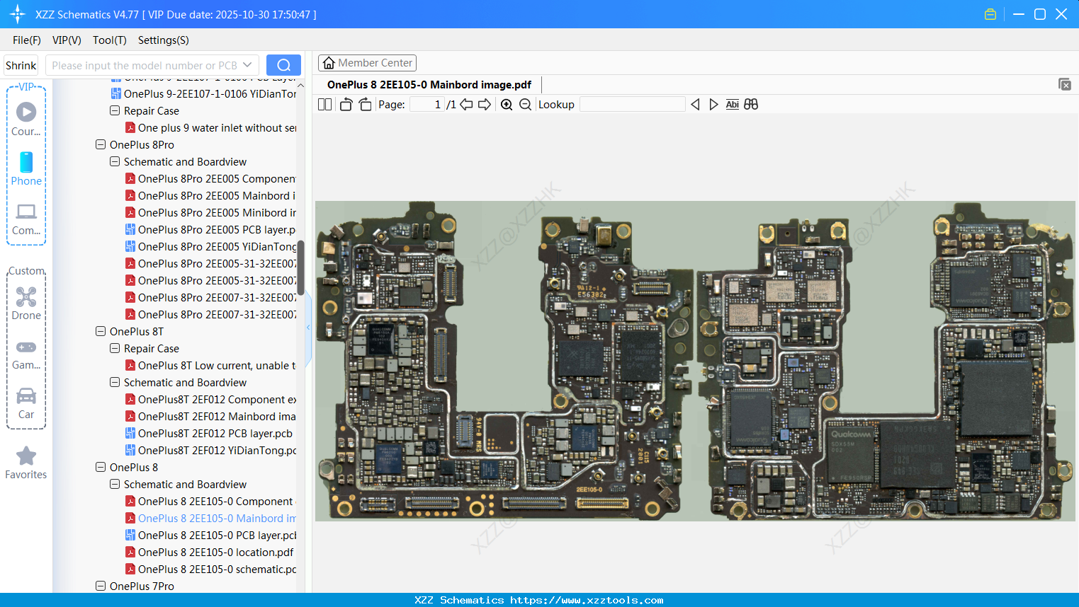 OnePlus 8 2EE105-0 Mainbord Image